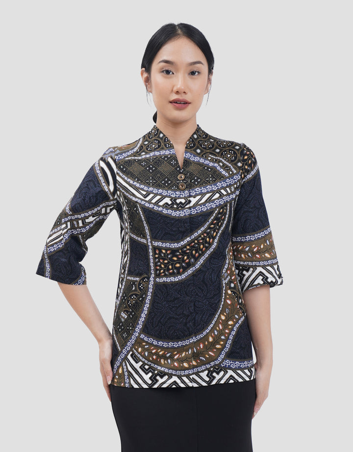 Arjuna Weda Luk Jagating Sekar Blouse Batik Wanita