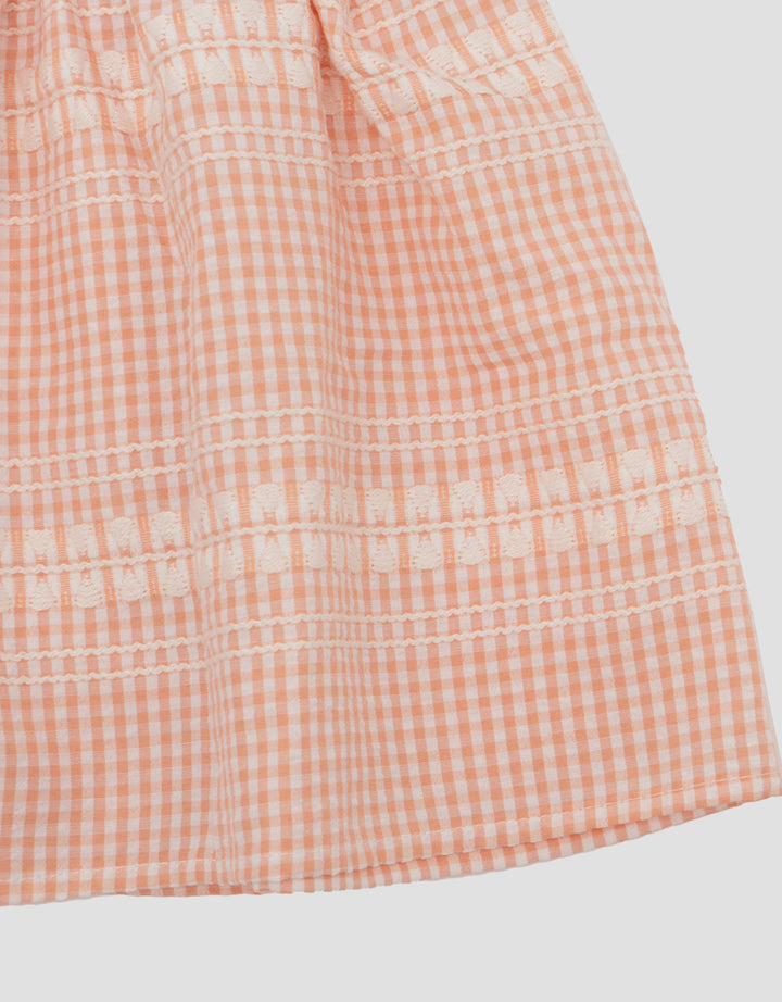 Little M Stripe Textured With Smoke Dress Bayi