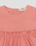Little M Woven Textured Totol Midi Dress Bayi