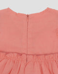 Little M Woven Textured Totol Midi Dress Bayi