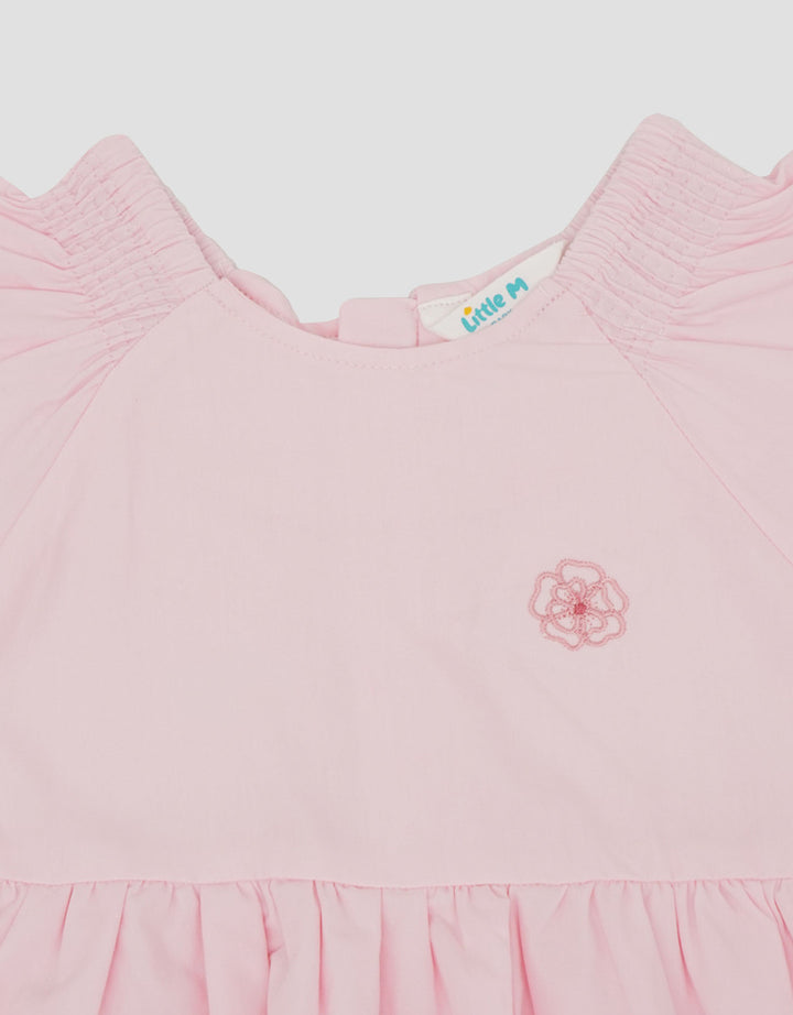 Little M Poplin Baloon Dress Anak Bayi