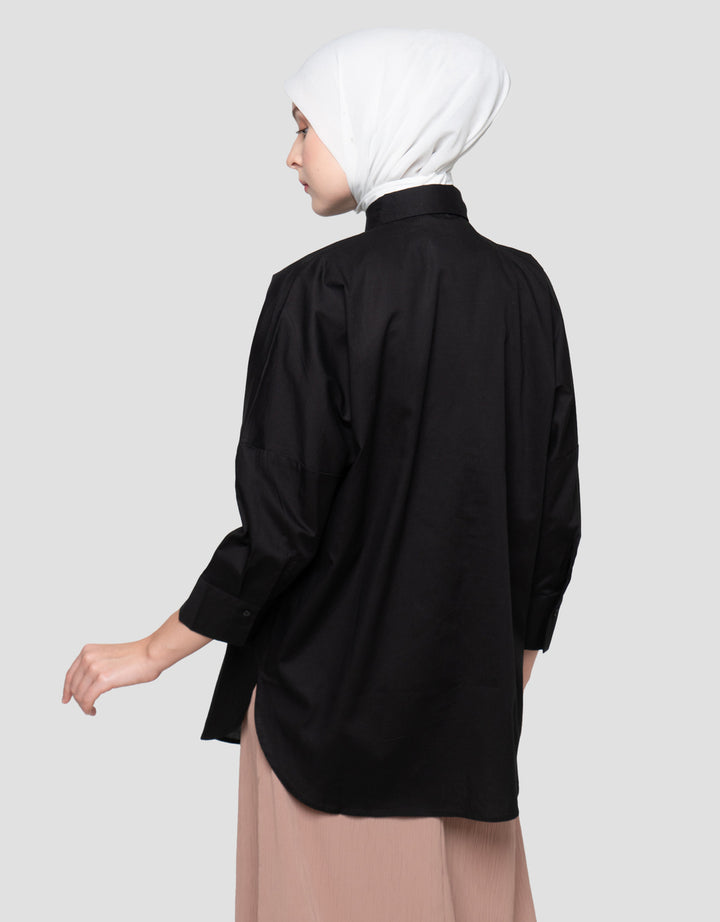 Annisa Woven Kemeja Oversize Wanita