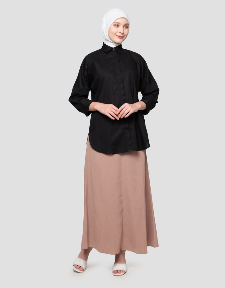 Annisa Woven Kemeja Oversize Wanita