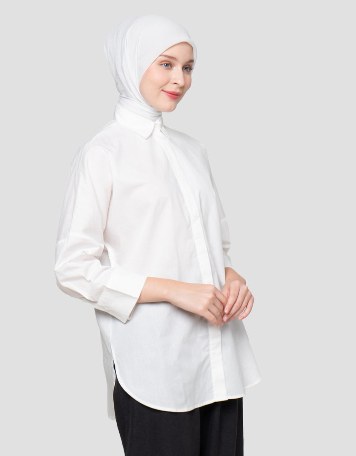 Annisa Woven Kemeja Oversize Wanita