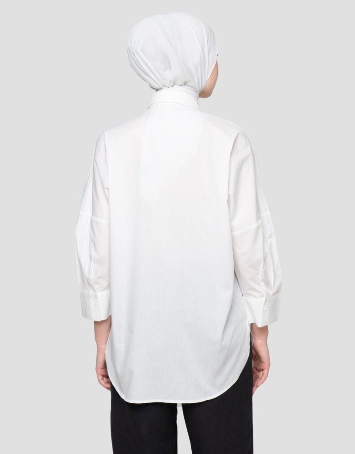 Annisa Woven Kemeja Oversize Wanita
