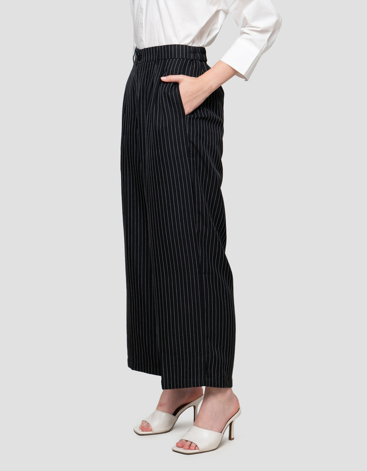 Annisa Stripe Printed Celana Panjang Wanita