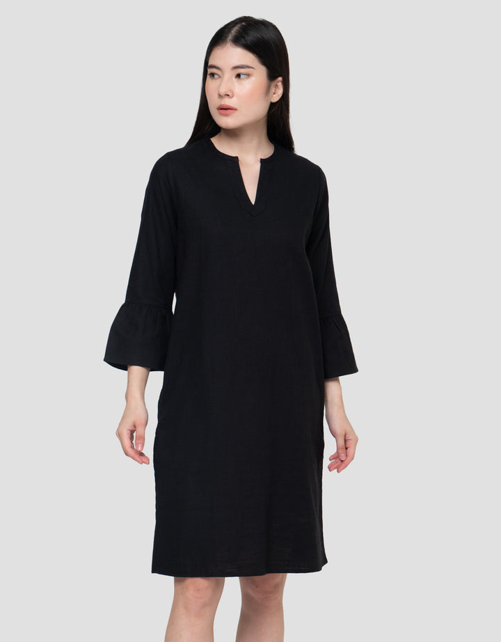 Connexion Basic Linnen Rami Regular Fit Dress Wanita