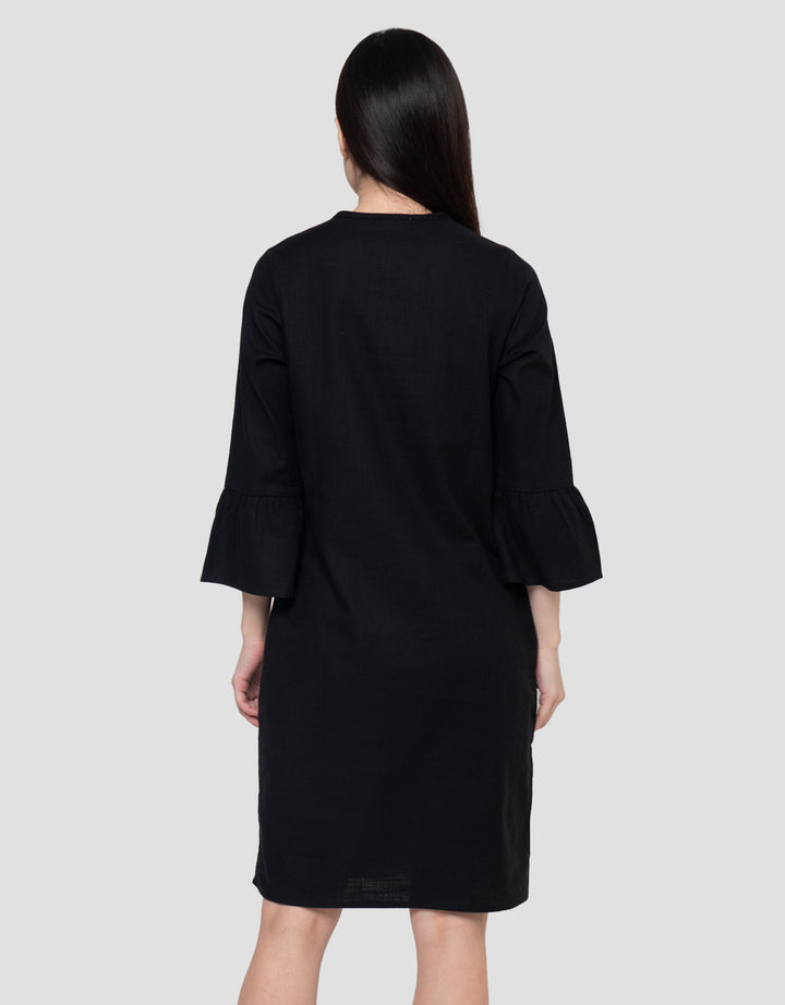 Connexion Basic Linnen Rami Regular Fit Dress Wanita