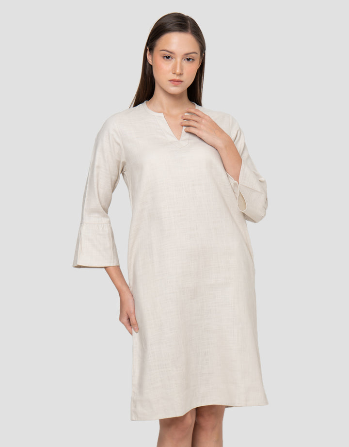 Connexion Basic Linnen Rami Regular Fit Dress Wanita