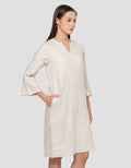 Connexion Basic Linnen Rami Regular Fit Dress Wanita