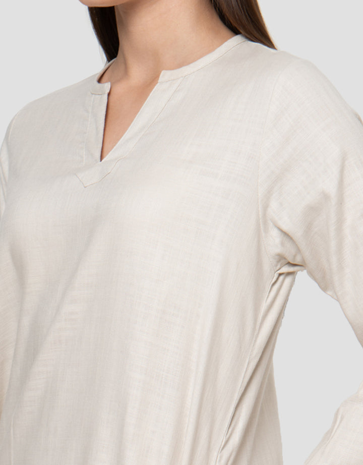 Connexion Basic Linnen Rami Regular Fit Dress Wanita
