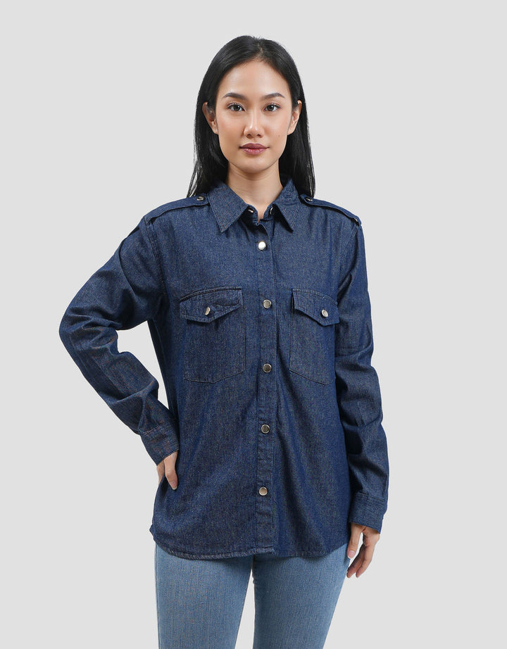 Connexion Trapped W Fornt Pocket Kemeja Wanita