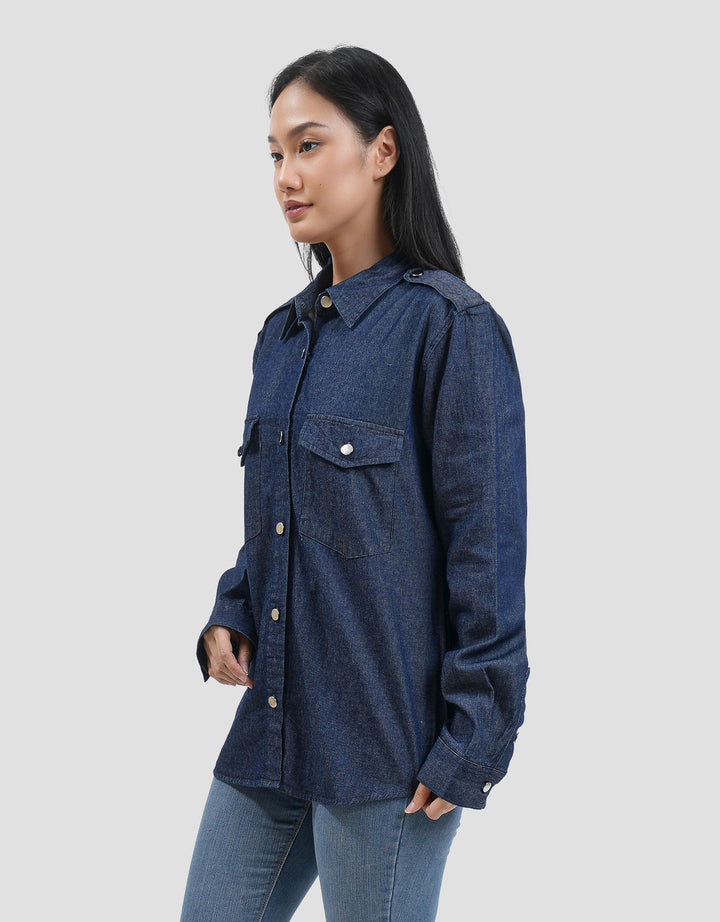 Connexion Trapped W Fornt Pocket Kemeja Wanita