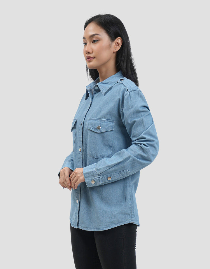 Connexion Trapped W Fornt Pocket Kemeja Wanita
