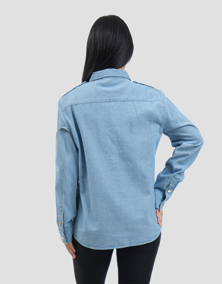 Connexion Trapped W Fornt Pocket Kemeja Wanita