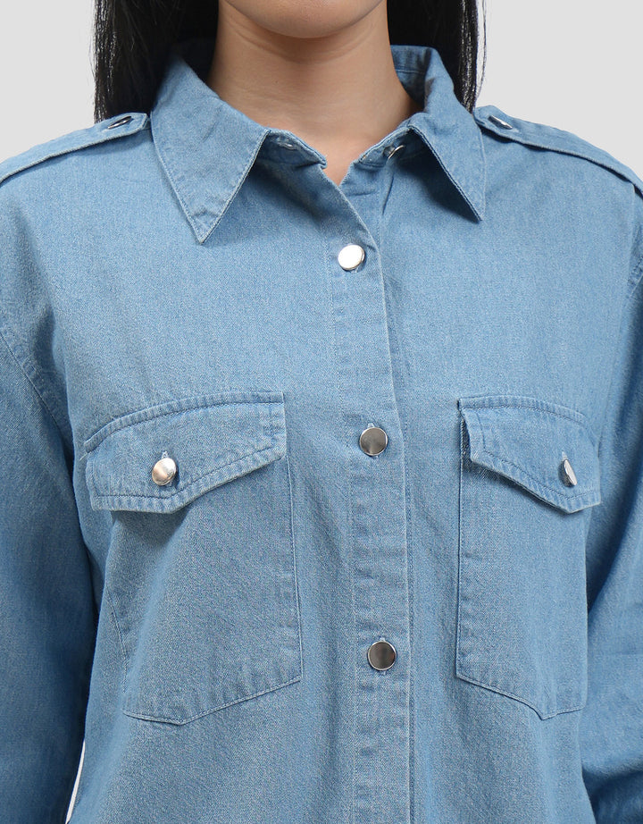 Connexion Trapped W Fornt Pocket Kemeja Wanita