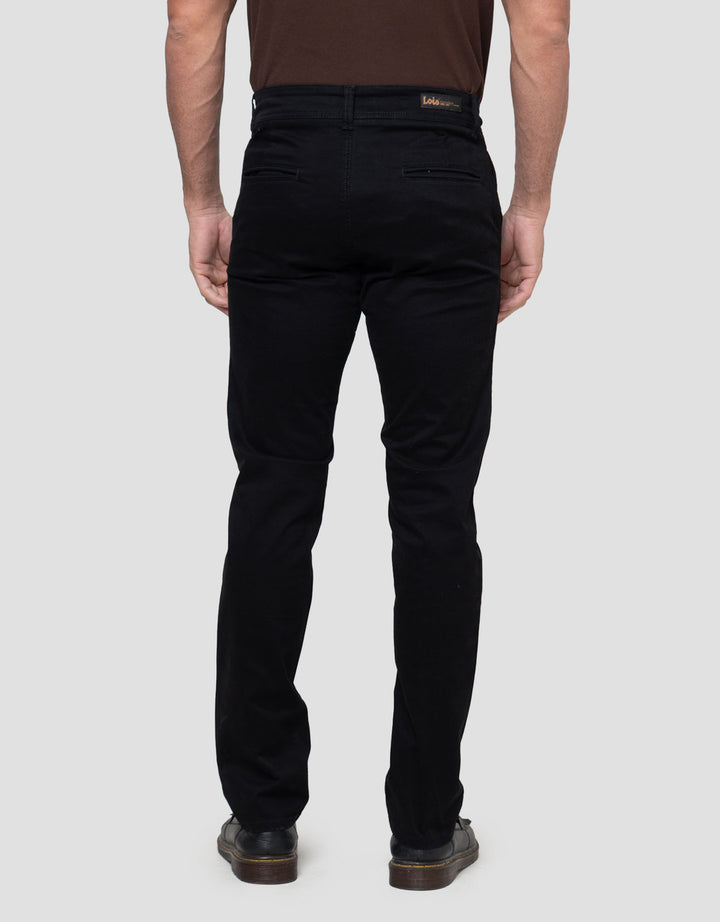 Lois Slim Stretch Fit Celana Chino Hss019Bk Pria