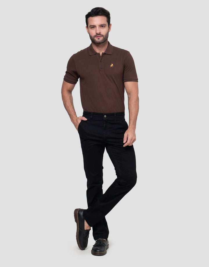 Lois Slim Stretch Fit Celana Chino Hss019Bk Pria
