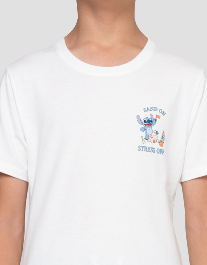 Disney Print Stitch Bali Ocean Kaos Anak Laki-laki