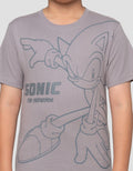 Character Sonics Big Print Dpn Print Kaos Anak Laki-Laki