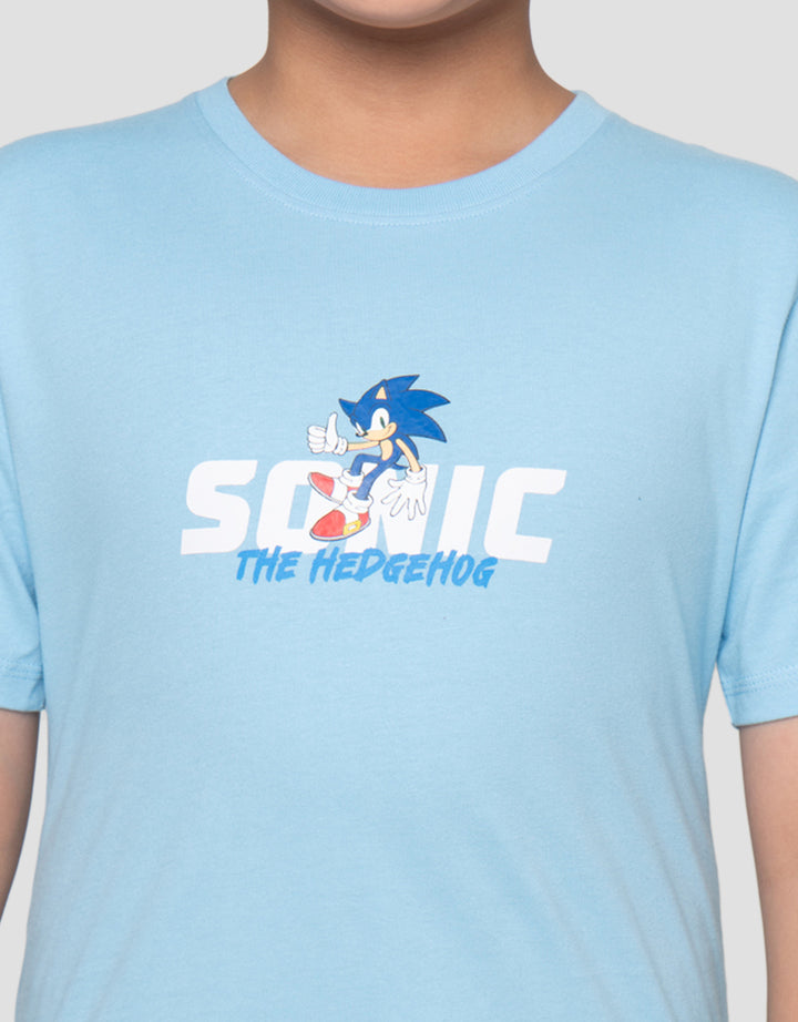 Character Sonics Unstopable Print Kaos Anak Laki-Laki