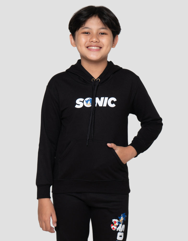 Character Sonics Sweater Hoodie Anak Laki-Laki