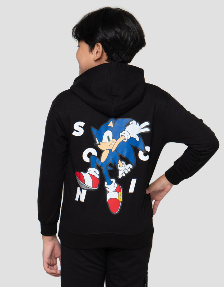 Character Sonics Sweater Hoodie Anak Laki-Laki