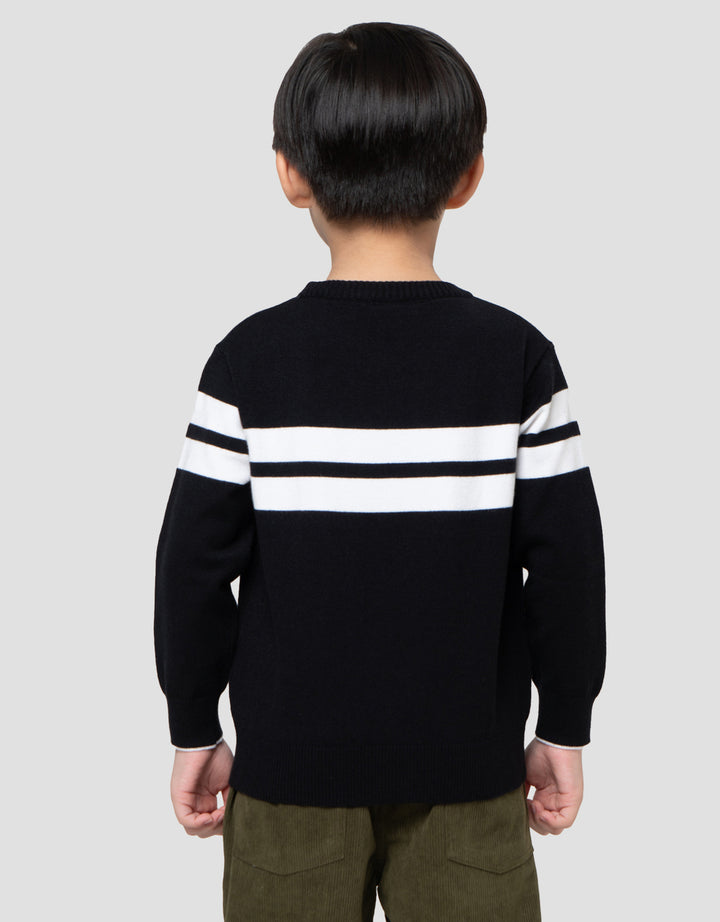 Little M Rajut Salur Sweater Anak Laki-laki