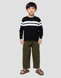 Little M Rajut Salur Sweater Anak Laki-laki