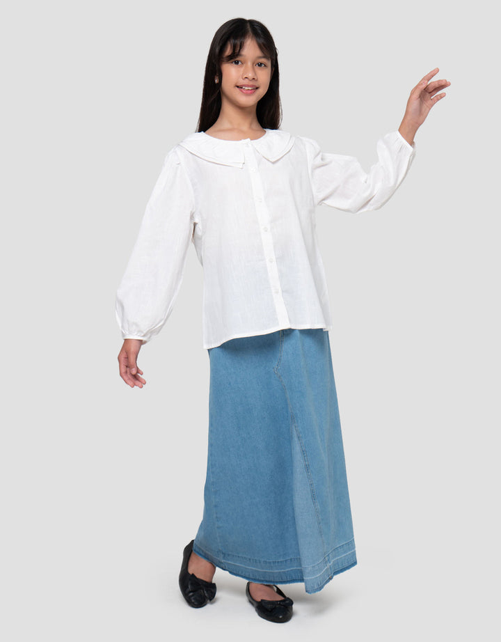 Nevada Double Collar Kemeja Anak Perempuan