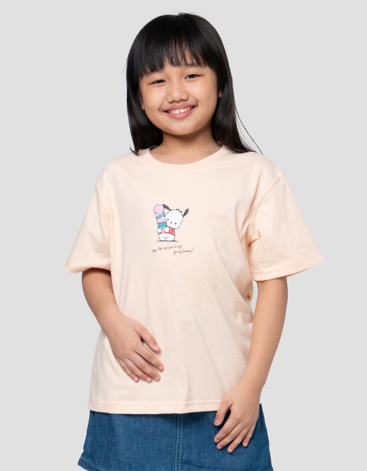 Suko Graphic Lengan Pendek Kaos Anak Perempuan