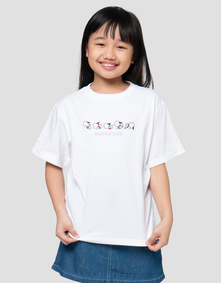 Suko Graphic Kerah Bulat Kaos Anak Perempuan