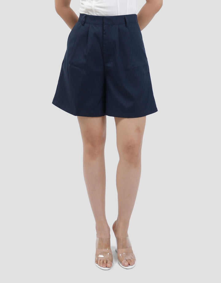 Connexion Front Pleat Soft Twill Celana Pendek Wanita