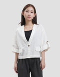 Connexion 3/4 Sleeve Rolled Up Light Weight Outer Wanita