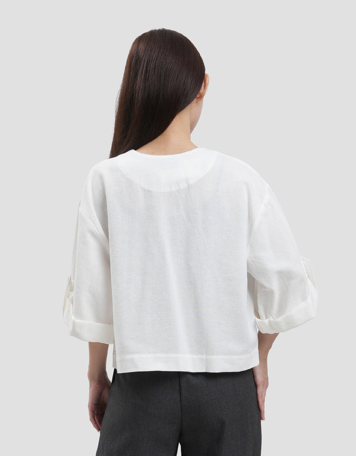Connexion 3/4 Sleeve Rolled Up Light Weight Outer Wanita