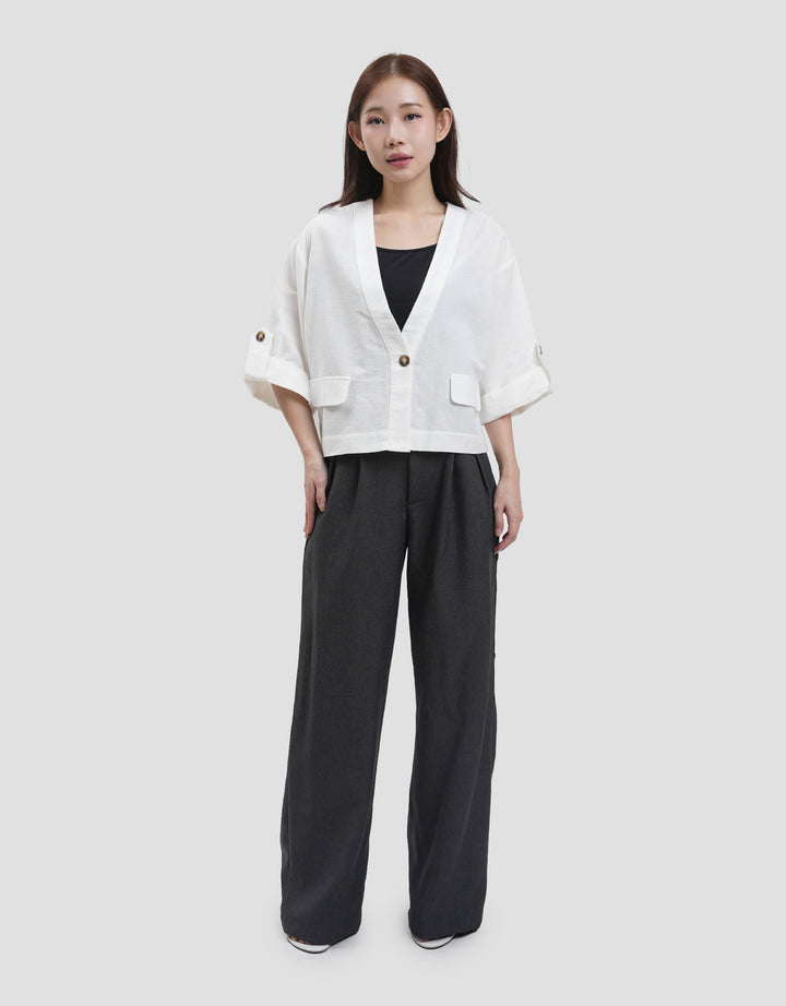 Connexion 3/4 Sleeve Rolled Up Light Weight Outer Wanita
