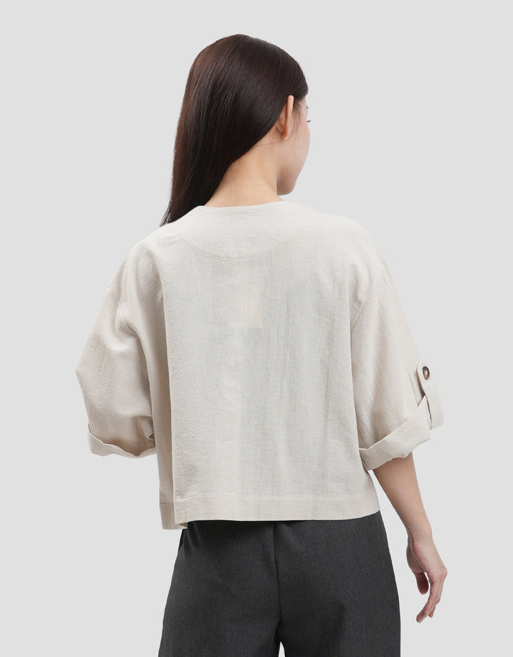 Connexion 3/4 Sleeve Rolled Up Light Weight Outer Wanita