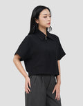 CONNEXION SLIM FIT CROPPED JAKET WANITA
