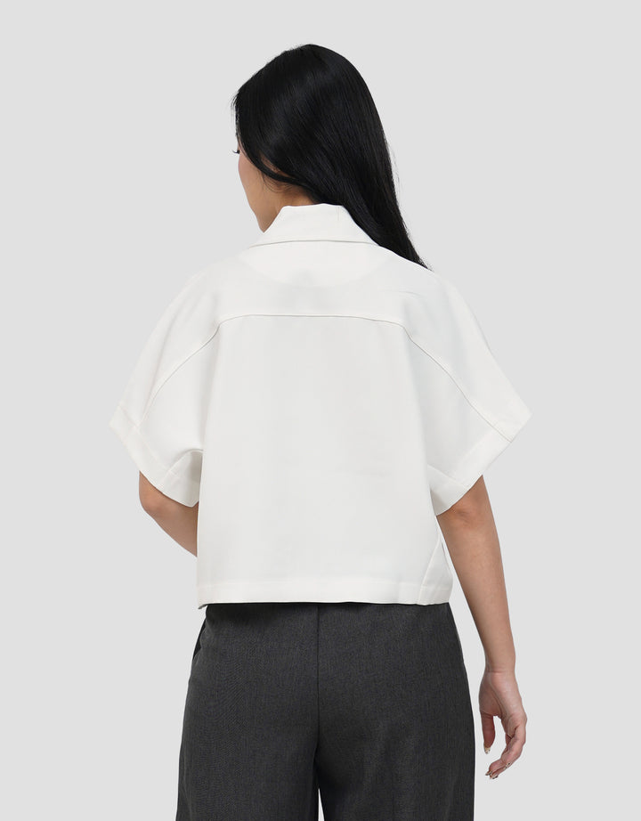 CONNEXION SLIM FIT CROPPED JAKET WANITA