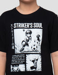 Nevada Print Anime Soccerball Print Kaos Anak Laki-laki