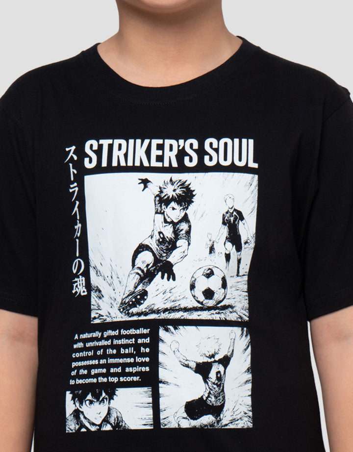 Nevada Print Anime Soccerball Print Kaos Anak Laki-laki