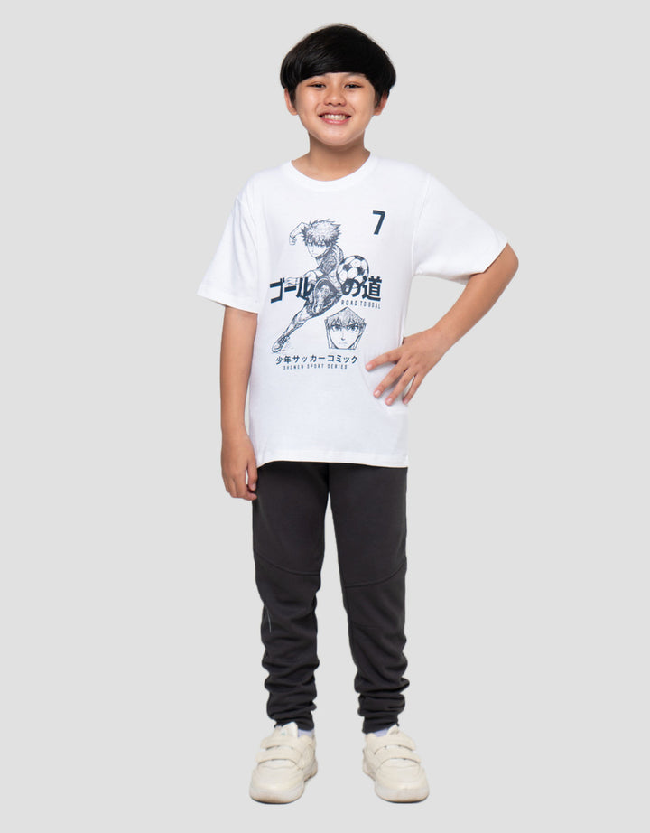 Nevada Print Anime Soccerball Road To Goal Print Kaos Anak Laki-laki