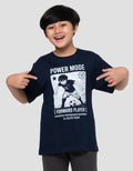 Nevada Print Anime Soccerball Power Mode Print Kaos Anak Laki-laki
