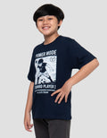 Nevada Print Anime Soccerball Power Mode Print Kaos Anak Laki-laki