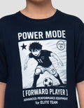 Nevada Print Anime Soccerball Power Mode Print Kaos Anak Laki-laki