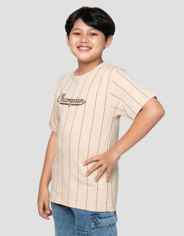 Nevada Full Print Pinstripe With Patch Kaos Anak Laki-Laki