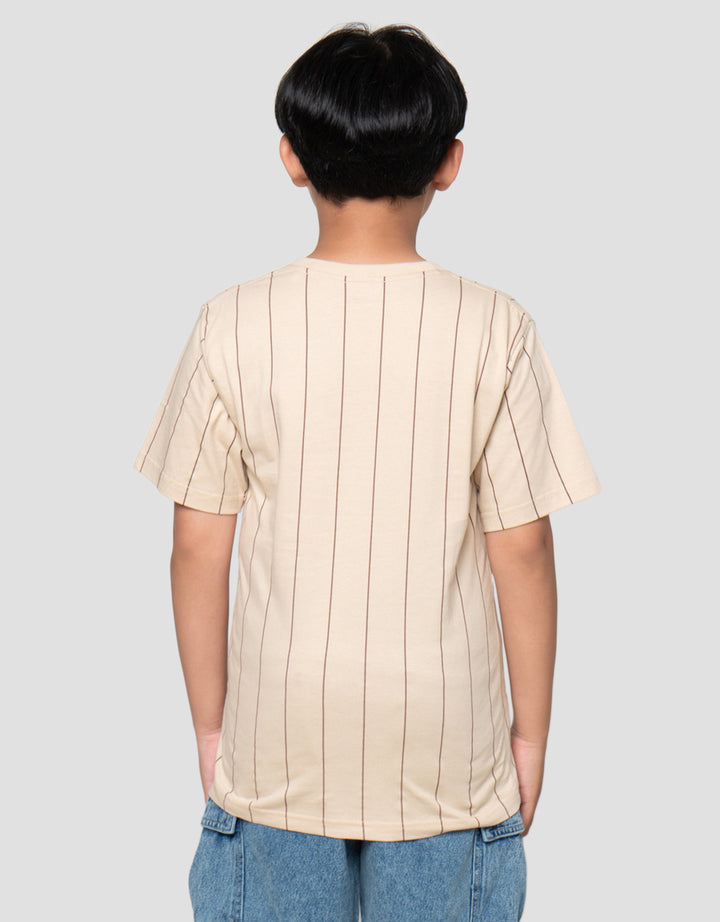 Nevada Full Print Pinstripe With Patch Kaos Anak Laki-Laki