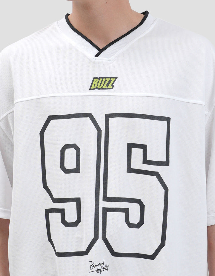 Disney  Os Varsity Buzz Lightyear 95 Performance Kaos Oversize Pria