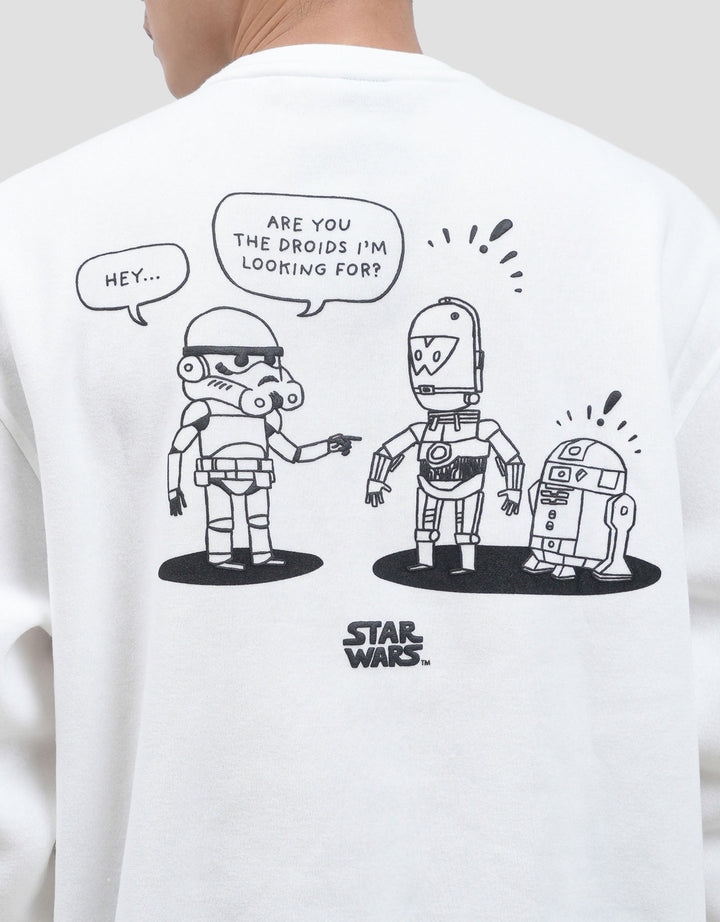 Star Wars Hoodie Star Wars Doodle Droids Sweater Pria