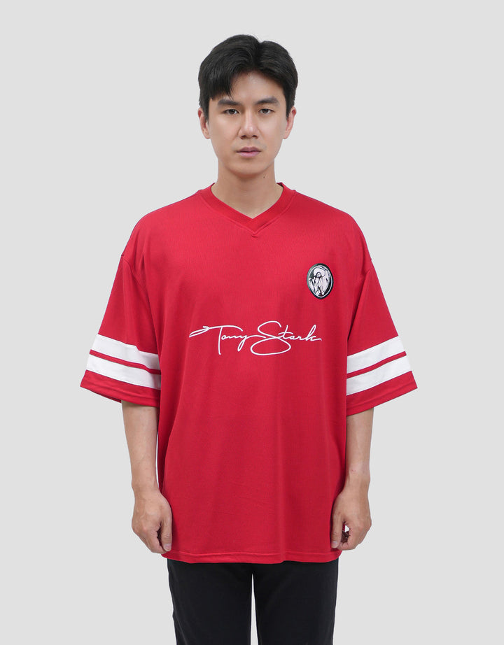 Marvel Varsity Iron Man 63 Performance Kaos Oversize Pria